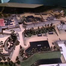 盛岡城の復元模型