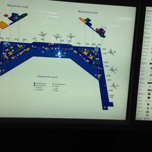 ターミナルDの案内図