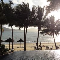 早起きして朝日をベランダから。スゴくきれいでした。