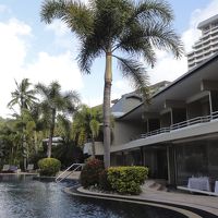 インフィニティプール。夕方だったので貸切。寒かった。