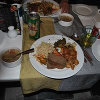 夕食のバイキング