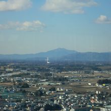 筑波山も見えます