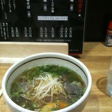 温麺とメニュー