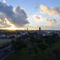 部屋からの景色。80m2あるので広いです！荷物も広げられます