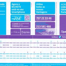 リスボン−ポルト間の長距離バスの時刻表