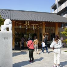 モダンな本殿がとってもおしゃれ