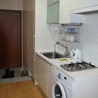 洗濯機もあり長期滞在にも便利そう