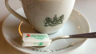 お庭を見ながら一休み