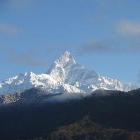 ポカラよりも標高が高いので山がよく見えます。