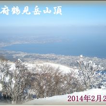 山頂から見る別府湾は素晴らしい