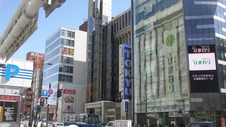 意外に歩道が狭い