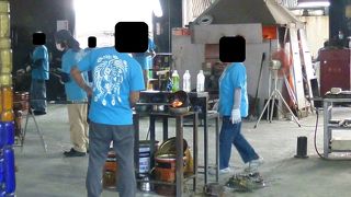 自分製のグラスに感激！