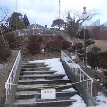 階段入口はこのように閉鎖されます