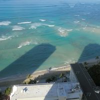 ３２階アラモアナ側からの朝の景色