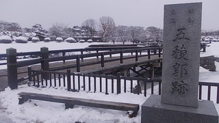 積雪期・融雪期の五稜郭は大変！