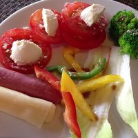 朝食は普通のビュッフェです