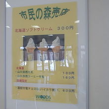 人気メニューはこちらのアイスクリームです