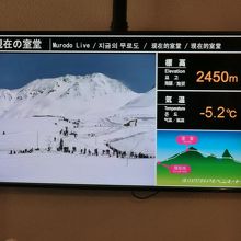 室堂の風景（駅構内のディスプレイ）