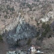 天狗山を正面から一番良く見える場所を教わりました