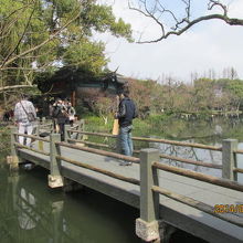 島の中の島には九曲橋