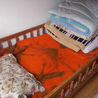 二段ベッド（下段）の様子