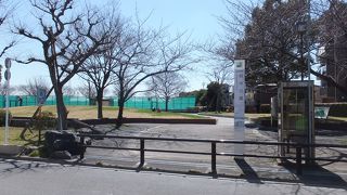 羽田地区の公園、近くにはつばさ総合高校があります