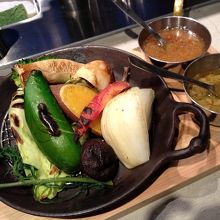 焼き野菜のバーニャカウダ