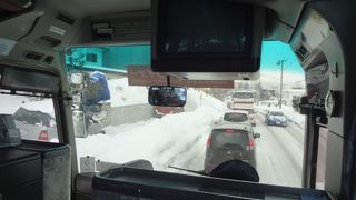 キロロスキー場の往復で