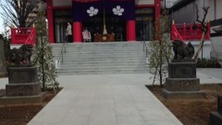 現在、参道を改修中