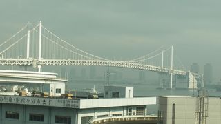 色々なところから見られますが、東京モノレールからも素敵に見られます。　但し5秒程度ですが??