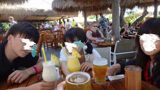 ビーチサイドでいい景色です。