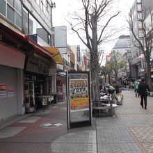 空き店舗も・・