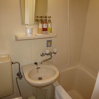 ワッフル生地のボディータオルの備付もありました。