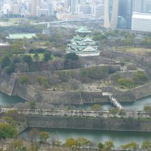 38階から見た大阪城