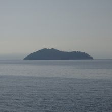 大崎から見える竹生島
