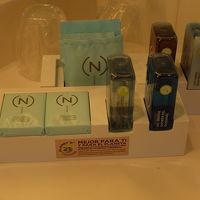 充実した浴室アメニティ。このほか、ユーセリンのお試しセットも