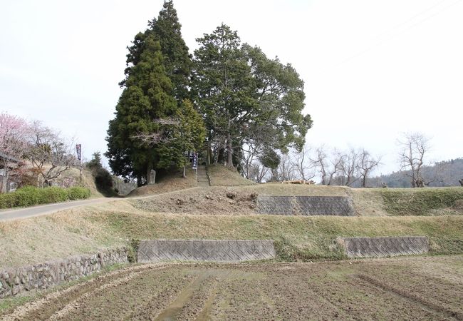 福原城（佐用城）　小さな城ですが曲輪などの遺構が良く残っています。