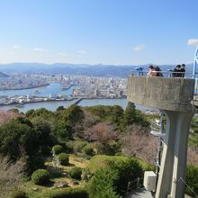 五台山公園内にある展望台