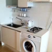 部屋内のキッチン＆洗濯機