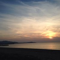 裏庭から歩いて行ける砂浜