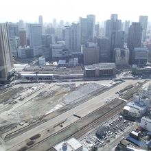 JR大阪駅方向の眺め