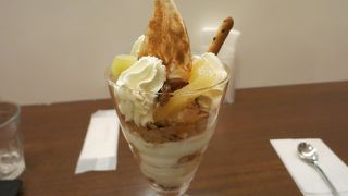 いつも混んでいるスイーツの食堂