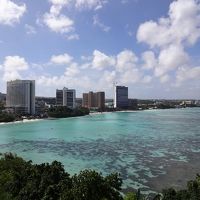 部屋からタモン中心街の眺め