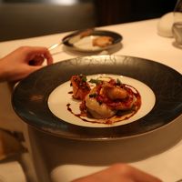 夕食のロブスター