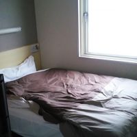 朝、利用後ですのでシーツが乱れてます。ごめんなさい。