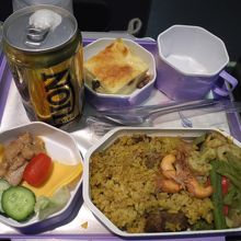 平均点の機内食