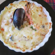 シーフードドリア