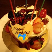 友人の誕生日ケーキ