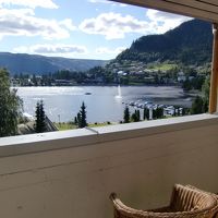 湖畔で良い眺望