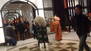 獅子舞と恵比寿様